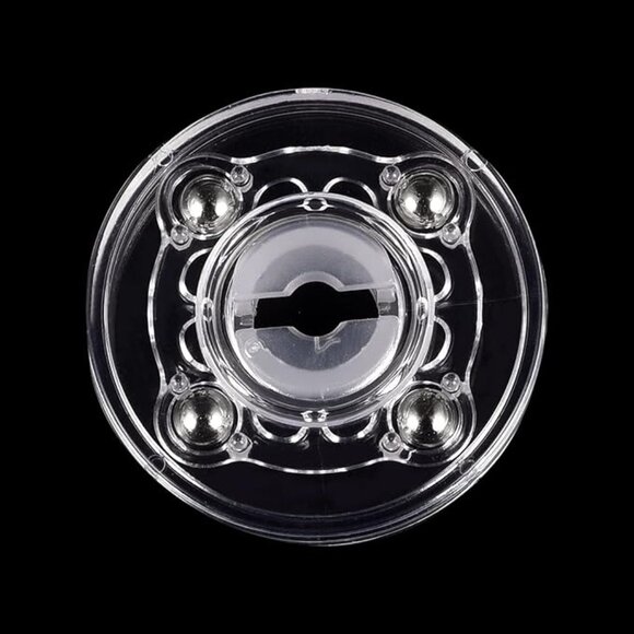 2 inch Clear Rotating Swivel Stand Lazy Susan Turntable Display - Picture 2 of 7